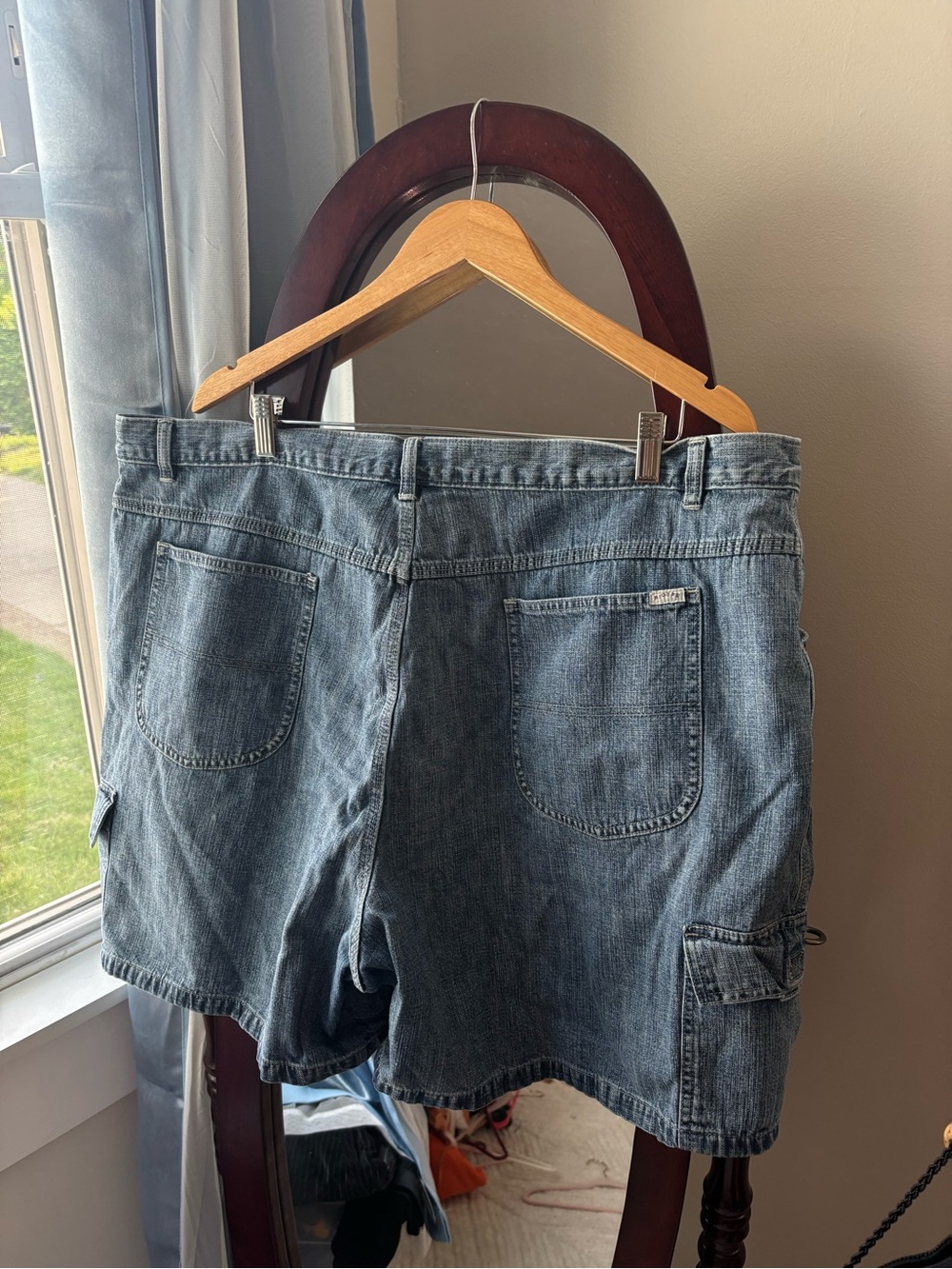 Denim cargo granola girl mom carpenter shorts - Picture 5 of 9